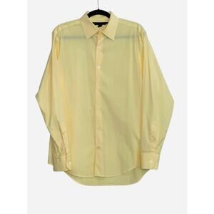 Banana Republic men pale yellow long sleeves dress shirt size Medium